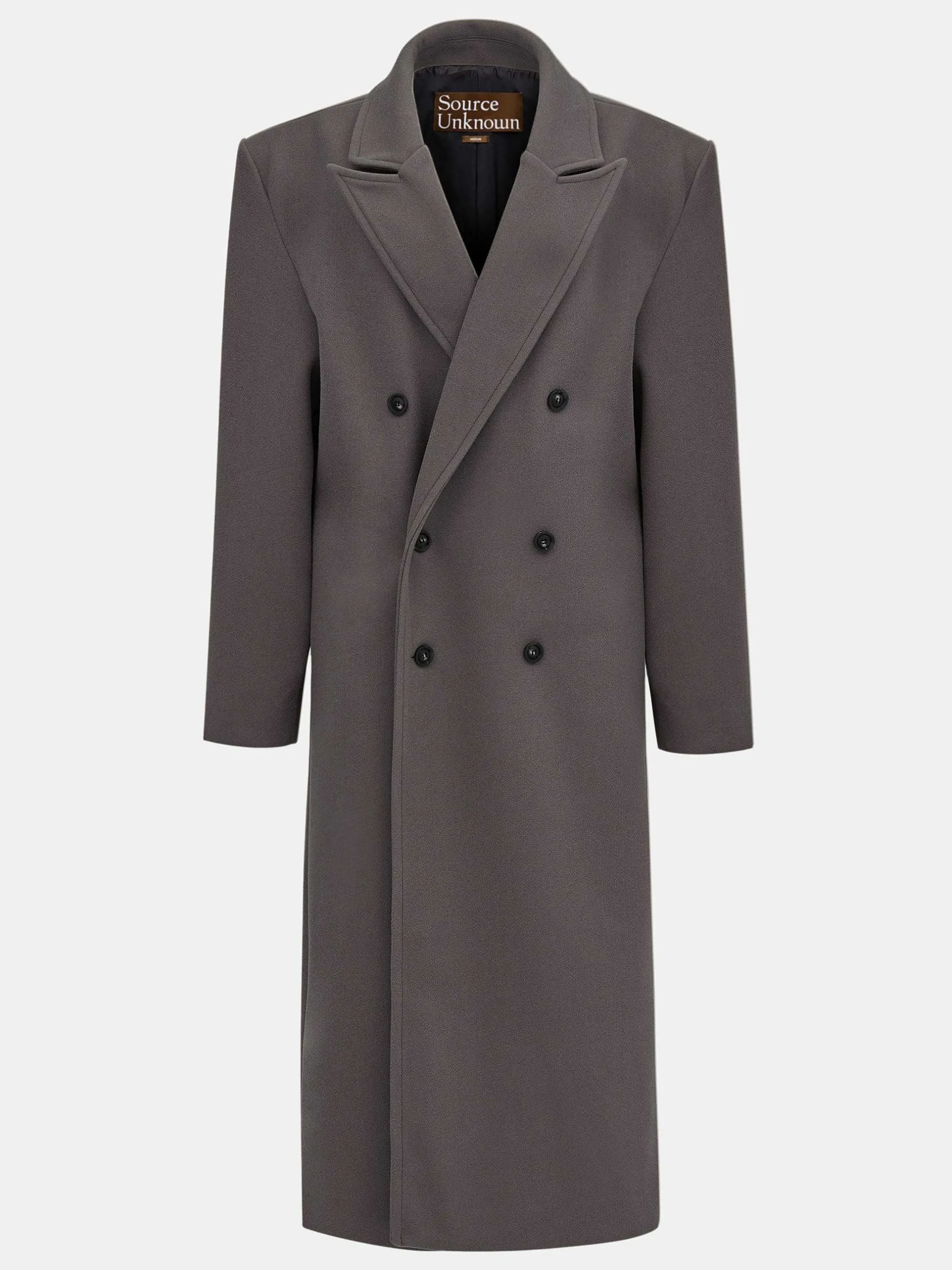 Clothing-Source Unknown Wallis Oversized Grandpa Coat, Grey