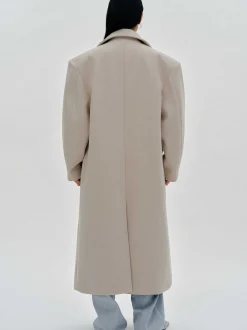 Outerwear-Source Unknown Wallis Oversized Grandpa Coat, Beige