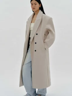 Outerwear-Source Unknown Wallis Oversized Grandpa Coat, Beige