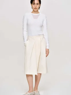 Bottoms-Source Unknown Wrapped Cotton Shorts, Almond
