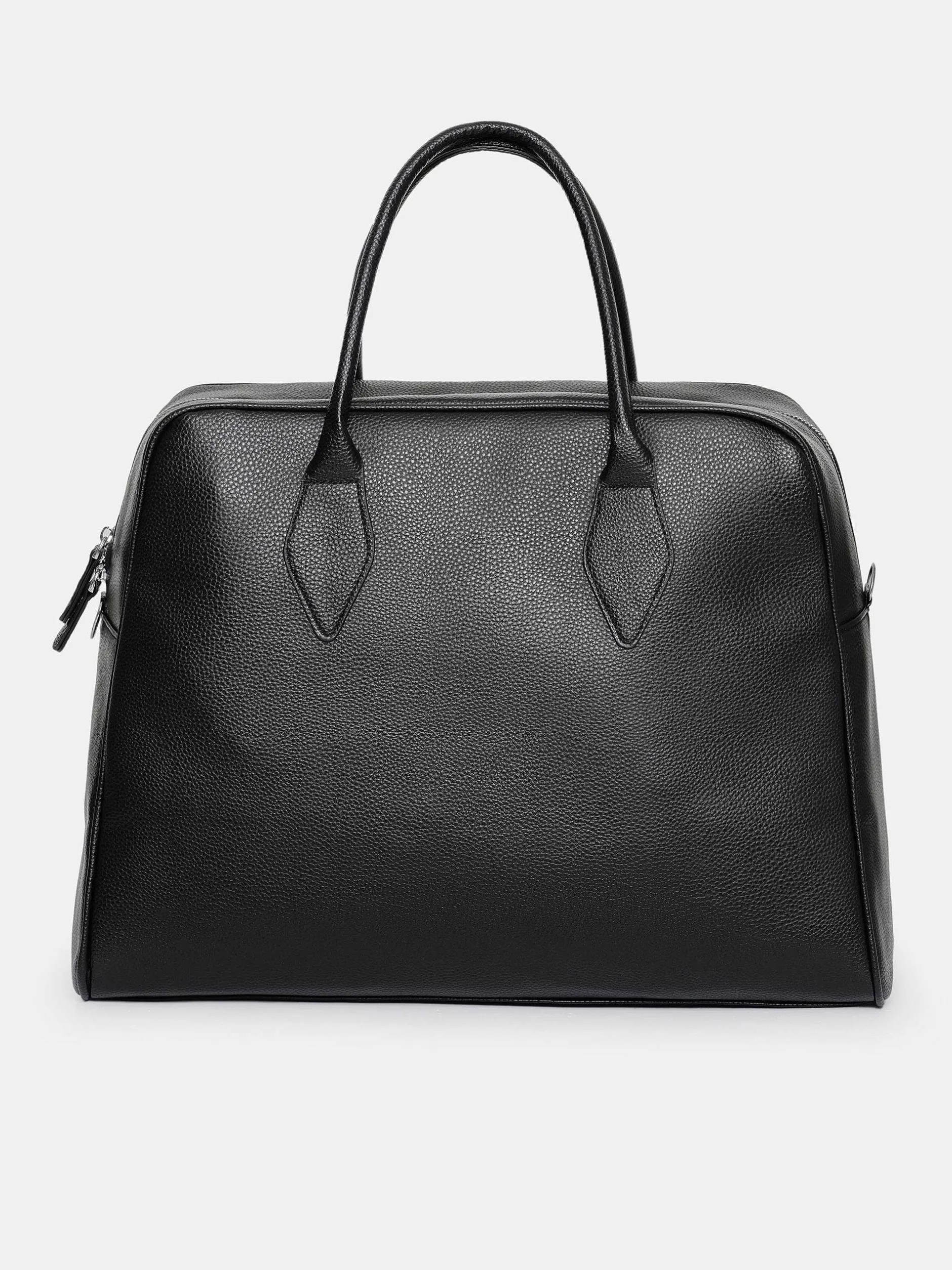 Clothing-Source Unknown Xlarge Weekender Faux-Leather Bag, Black