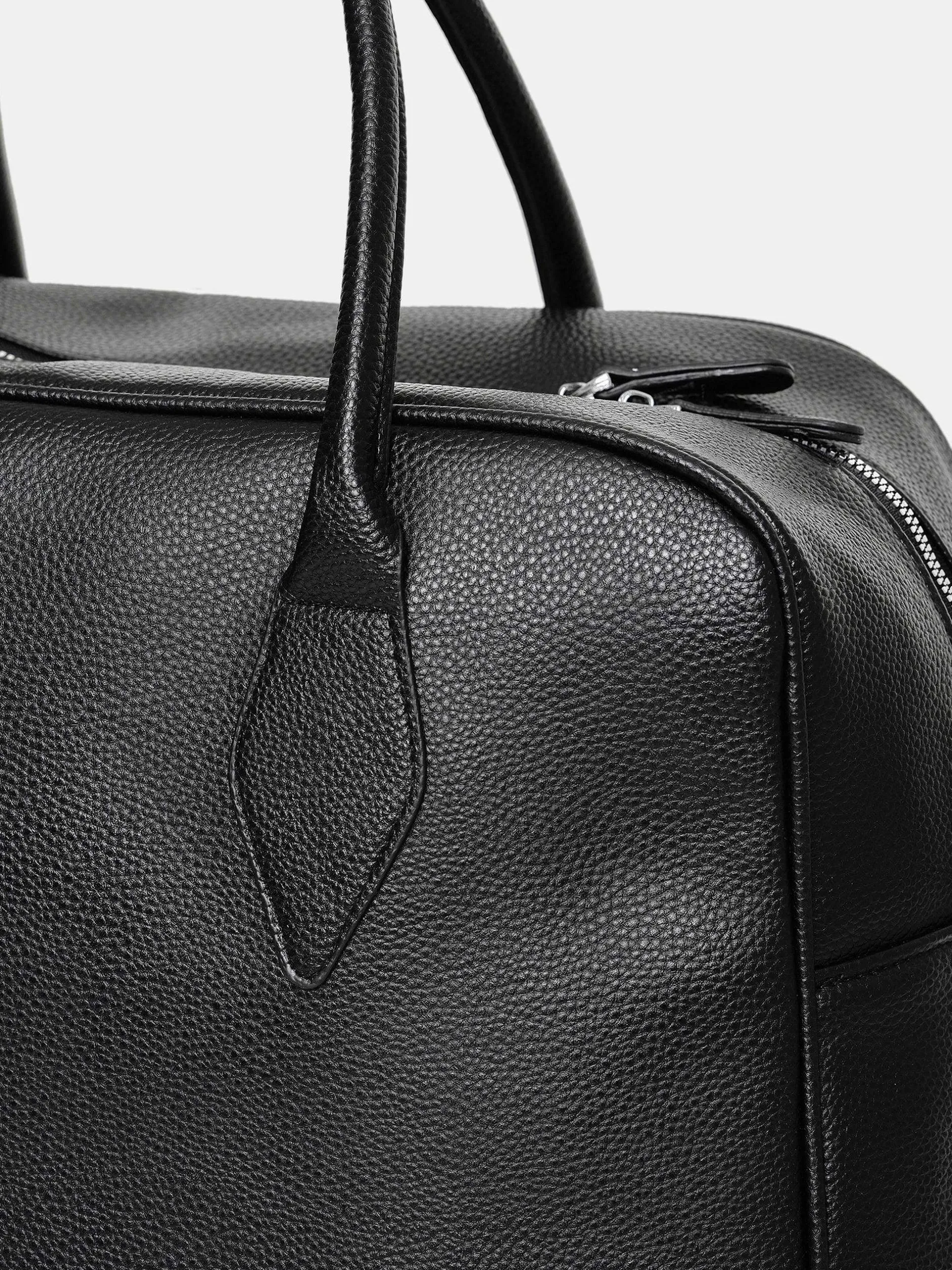 Clothing-Source Unknown Xlarge Weekender Faux-Leather Bag, Black